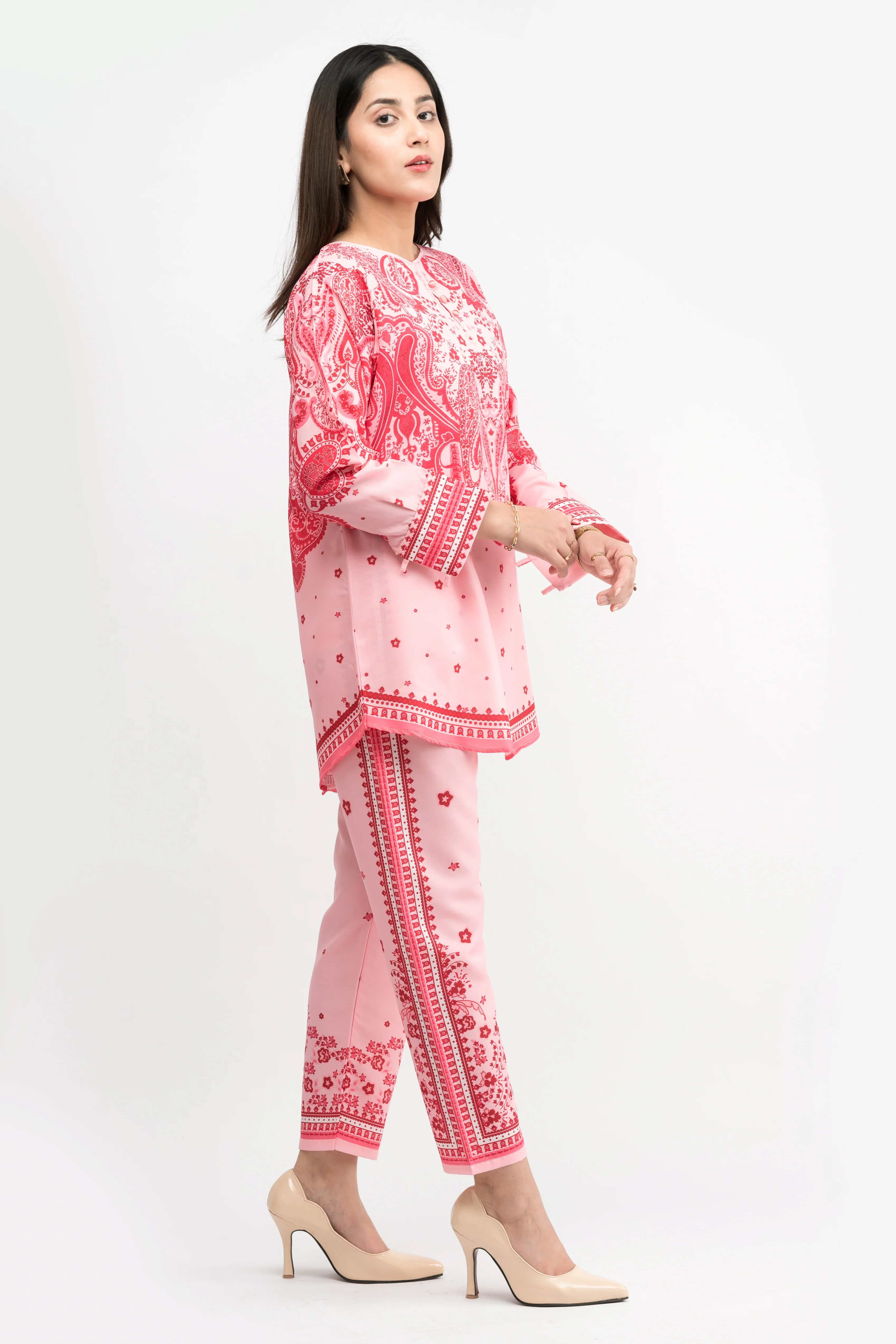 AWA SPLASH CREPE LAWN CO-ORD SET - Image 2