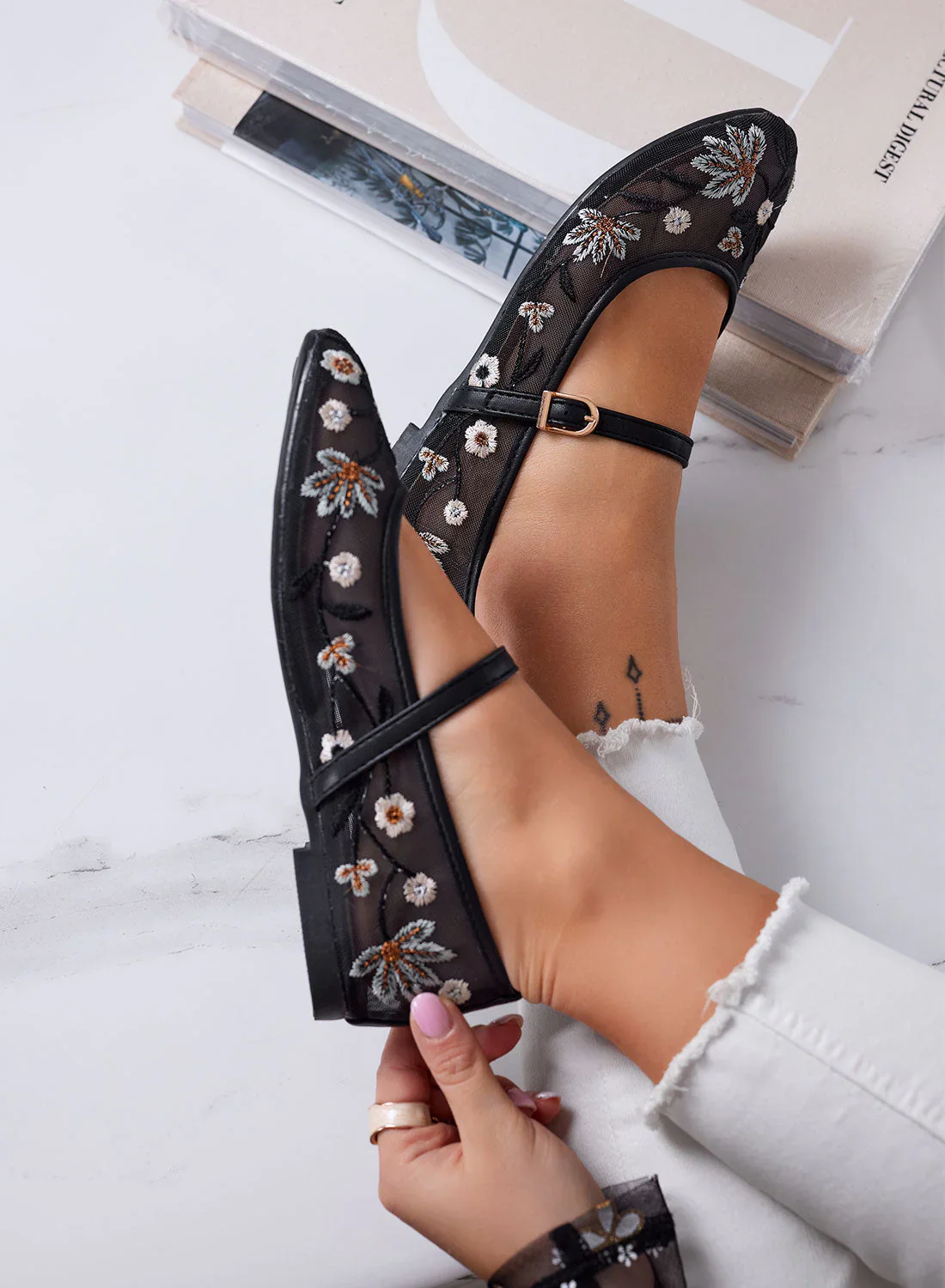 Ballerinas with Decorative Flowers - Image 11