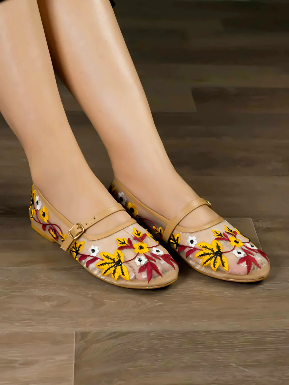 Ballerinas with Decorative Flowers - Image 4