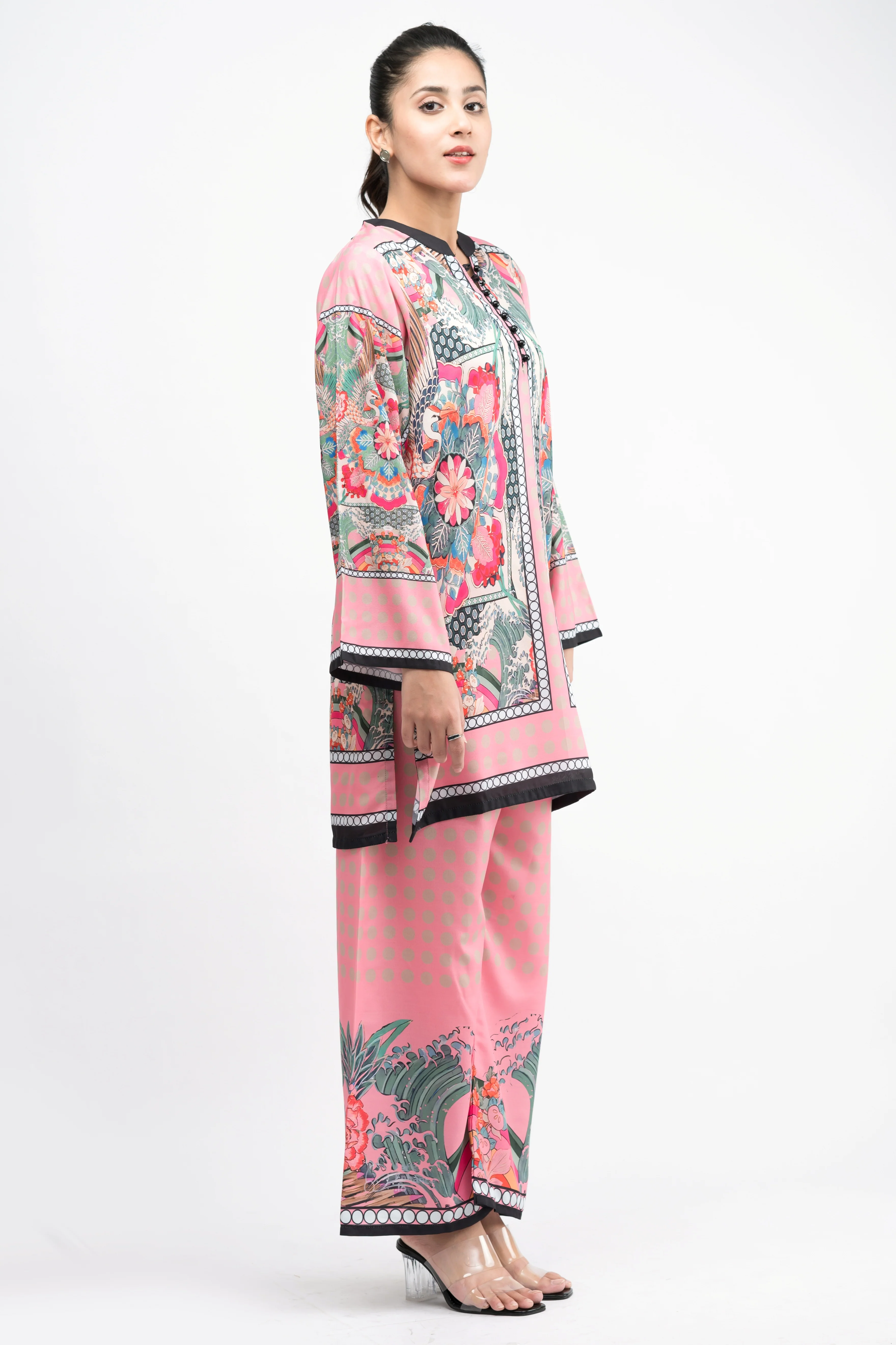 BREEZY ENSEMBLE CREPE LAWN CO-ORD SET - Image 2