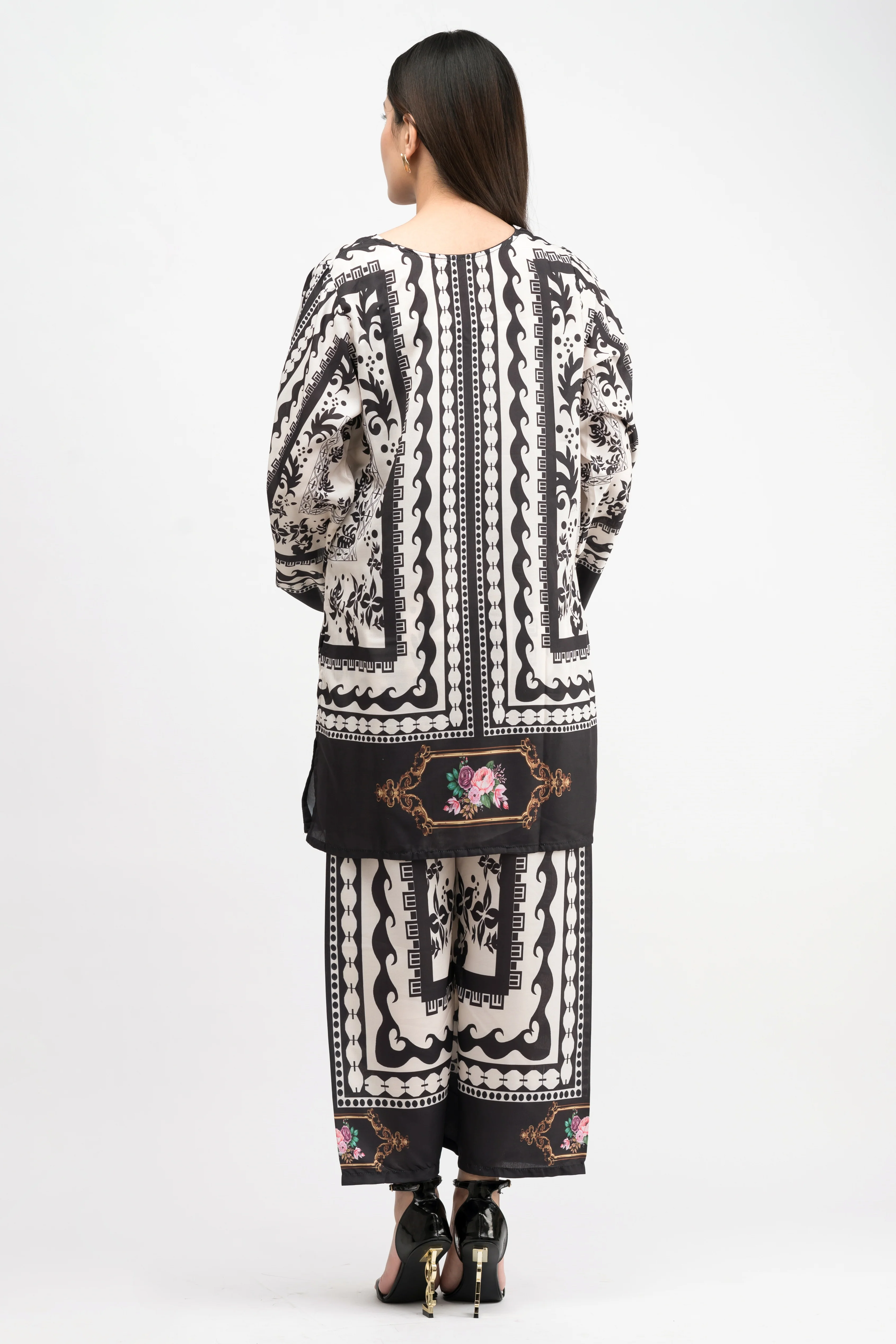 BRULEE PRINTED CREPE LAWN CO-ORD SET - Image 3