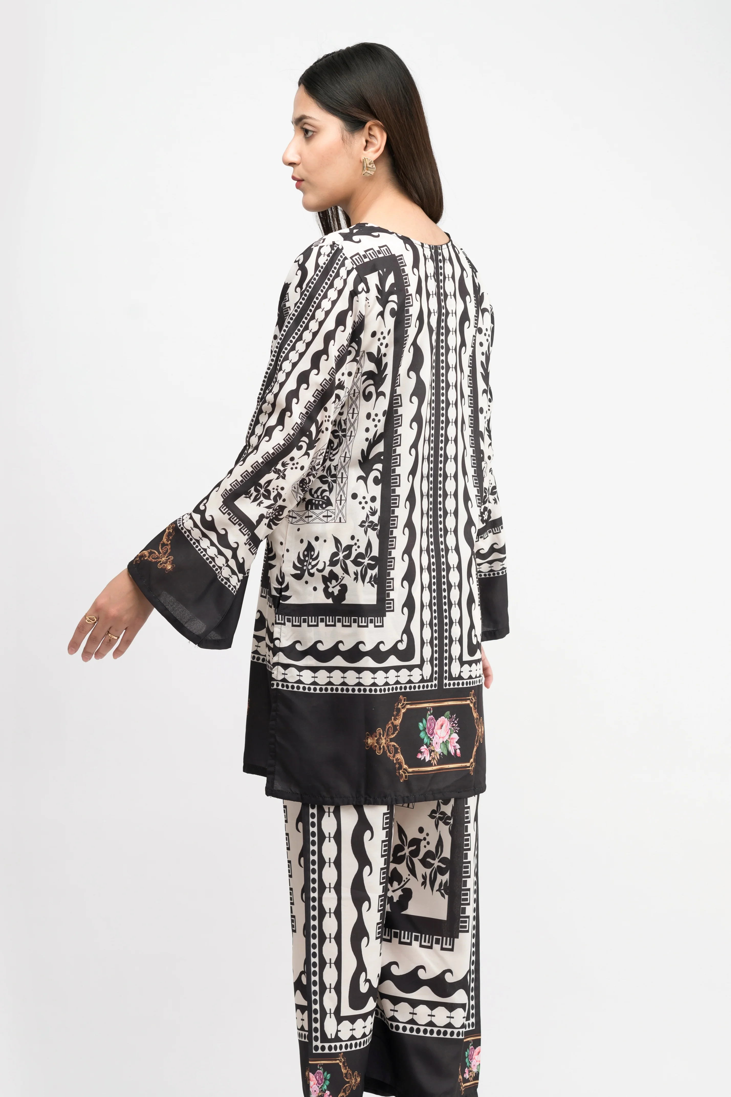 BRULEE PRINTED CREPE LAWN CO-ORD SET - Image 6