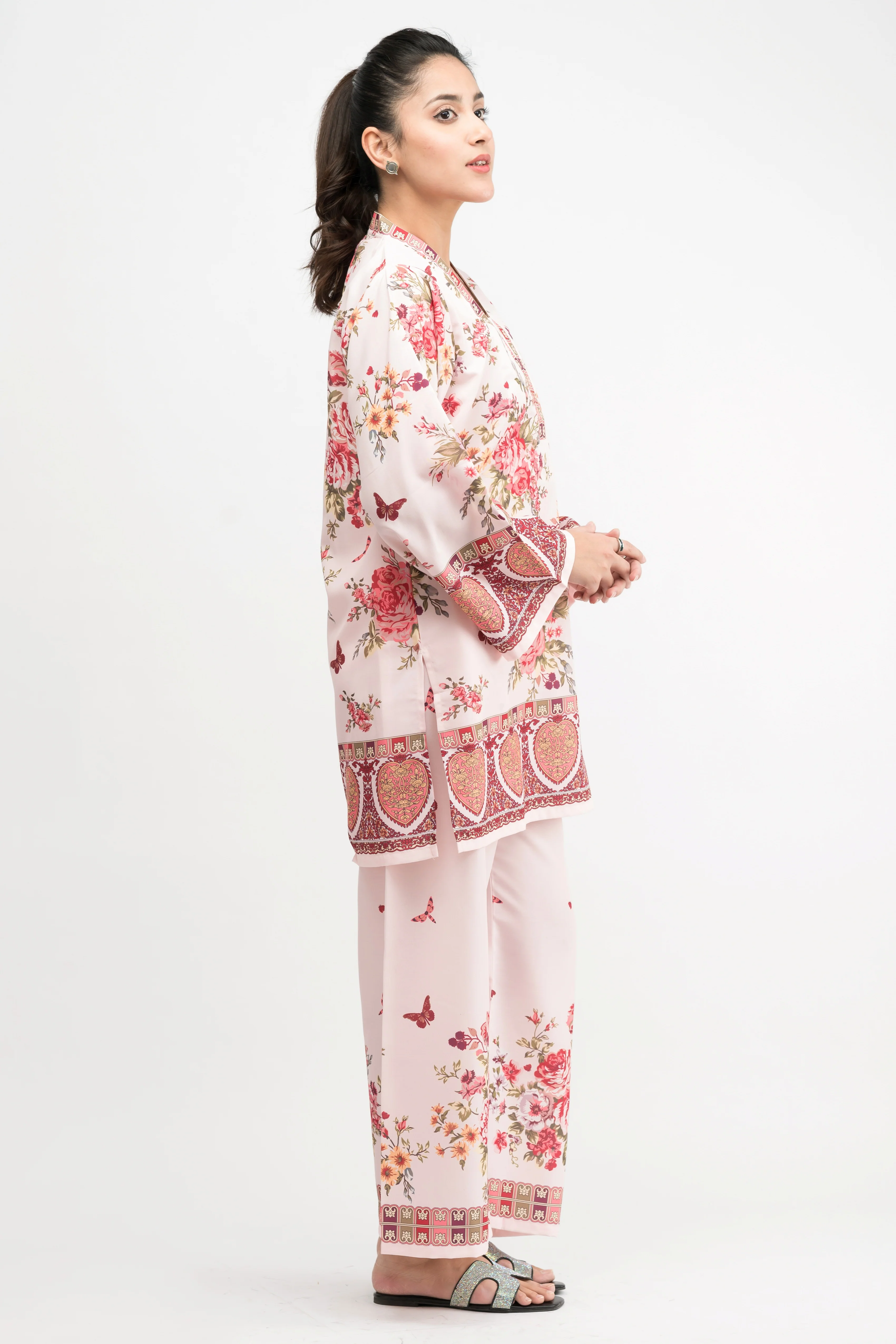 BUZAZI PRINTED CREPE LAWN CO-ORD SET - Image 2