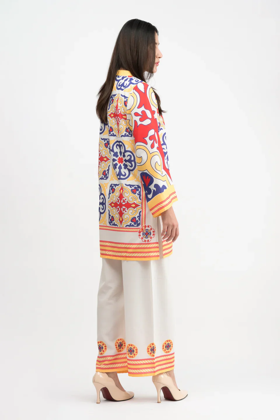 EMILIA PRINTED CREPE LAWN CO-ORD SET - Image 2