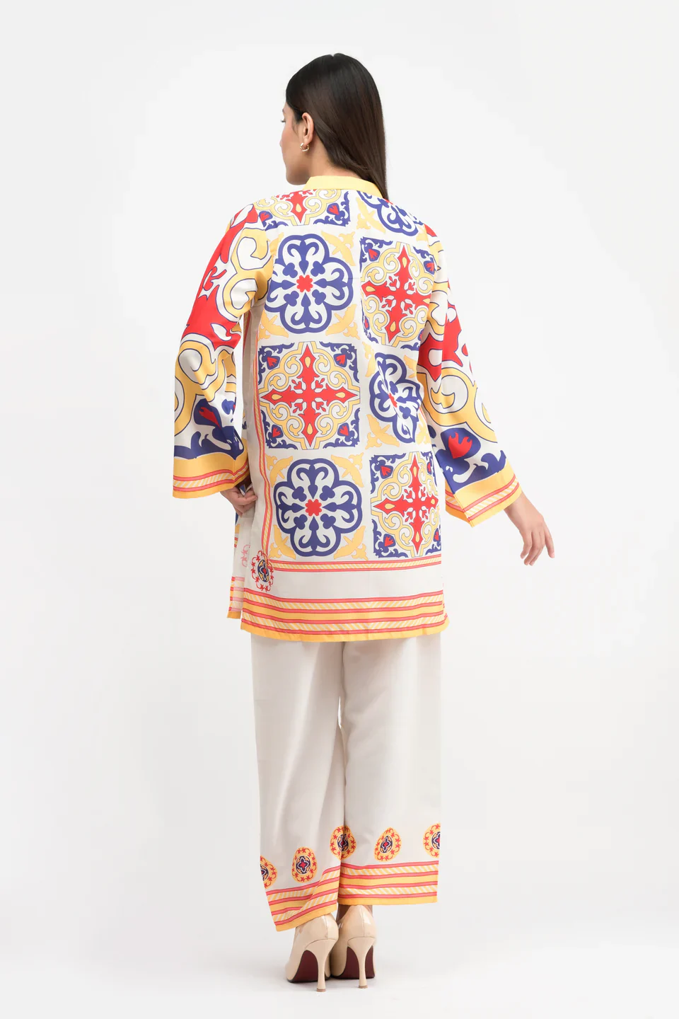 EMILIA PRINTED CREPE LAWN CO-ORD SET - Image 3