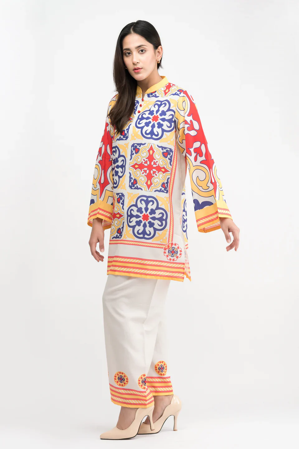 EMILIA PRINTED CREPE LAWN CO-ORD SET - Image 5
