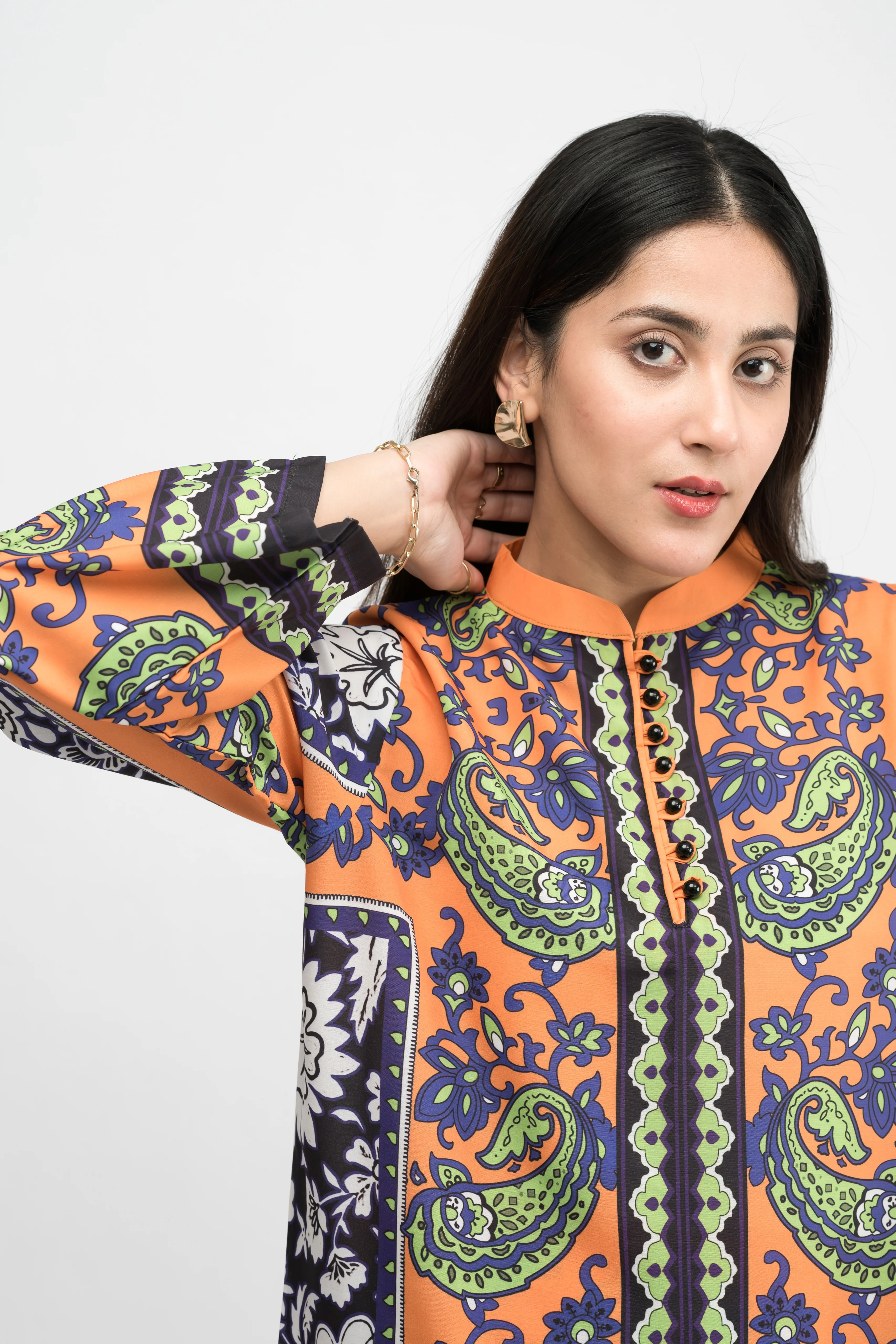 BELEZA PRINTED CREPE LAWN CO-ORD SET - Image 4