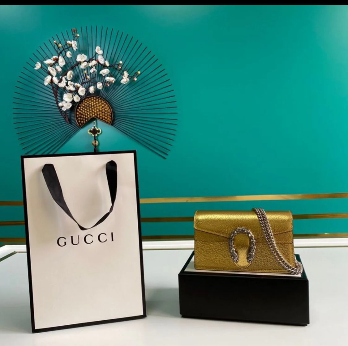 Mini GG Dionsys Bag Gold - Image 6