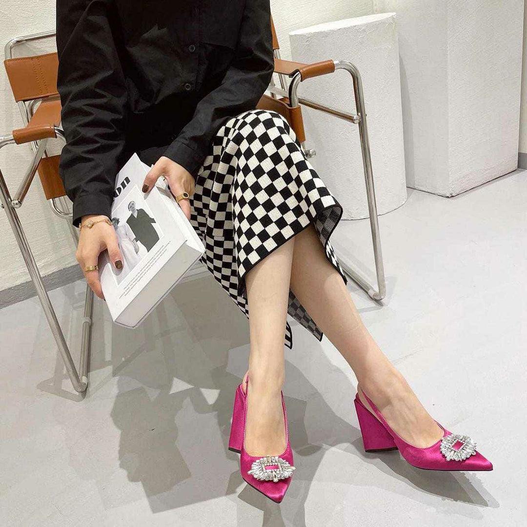 Z-r Triangle Heel Shoes With Multi Colors - Image 10