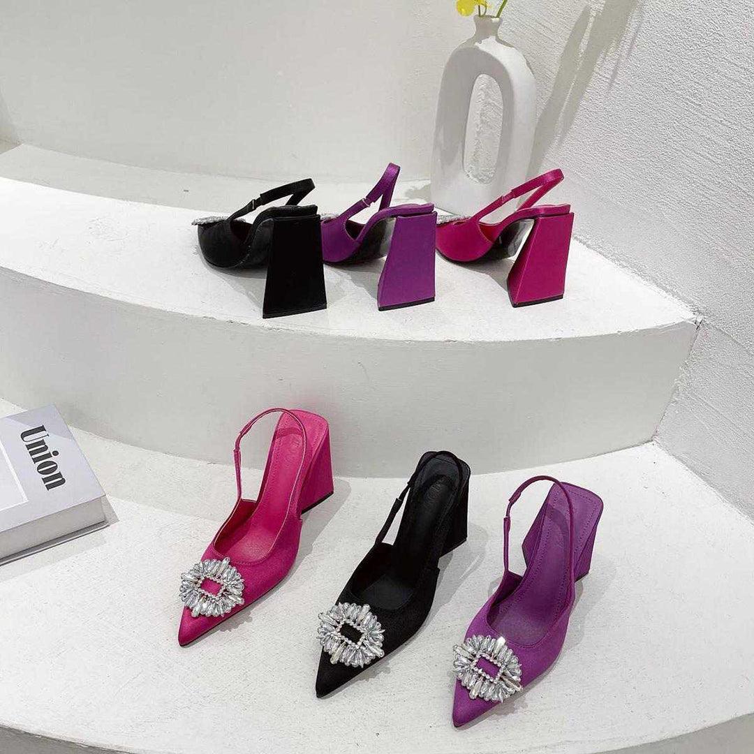 Z-r Triangle Heel Shoes With Multi Colors - Image 12