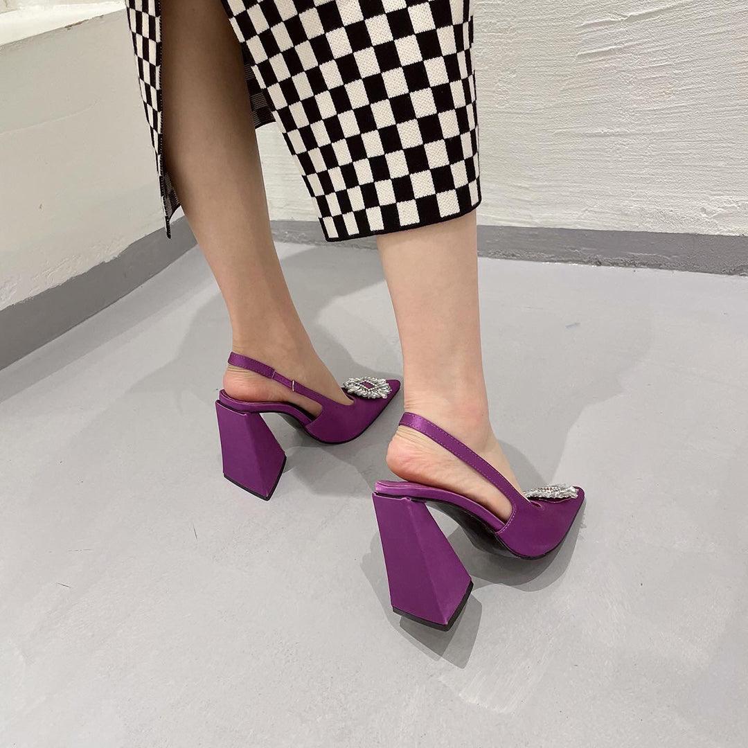 Z-r Triangle Heel Shoes With Multi Colors - Image 20