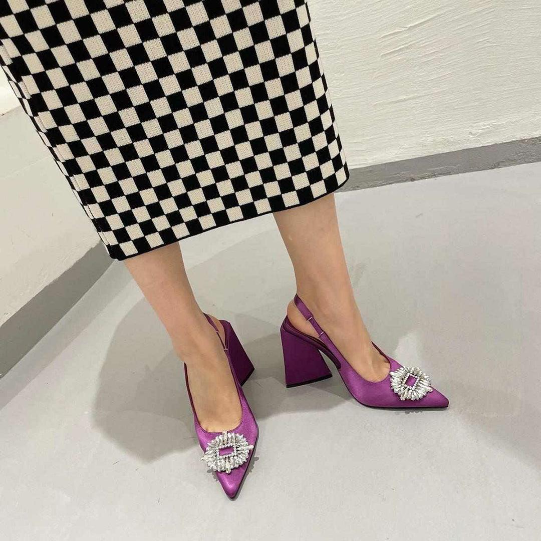 Z-r Triangle Heel Shoes With Multi Colors - Image 8