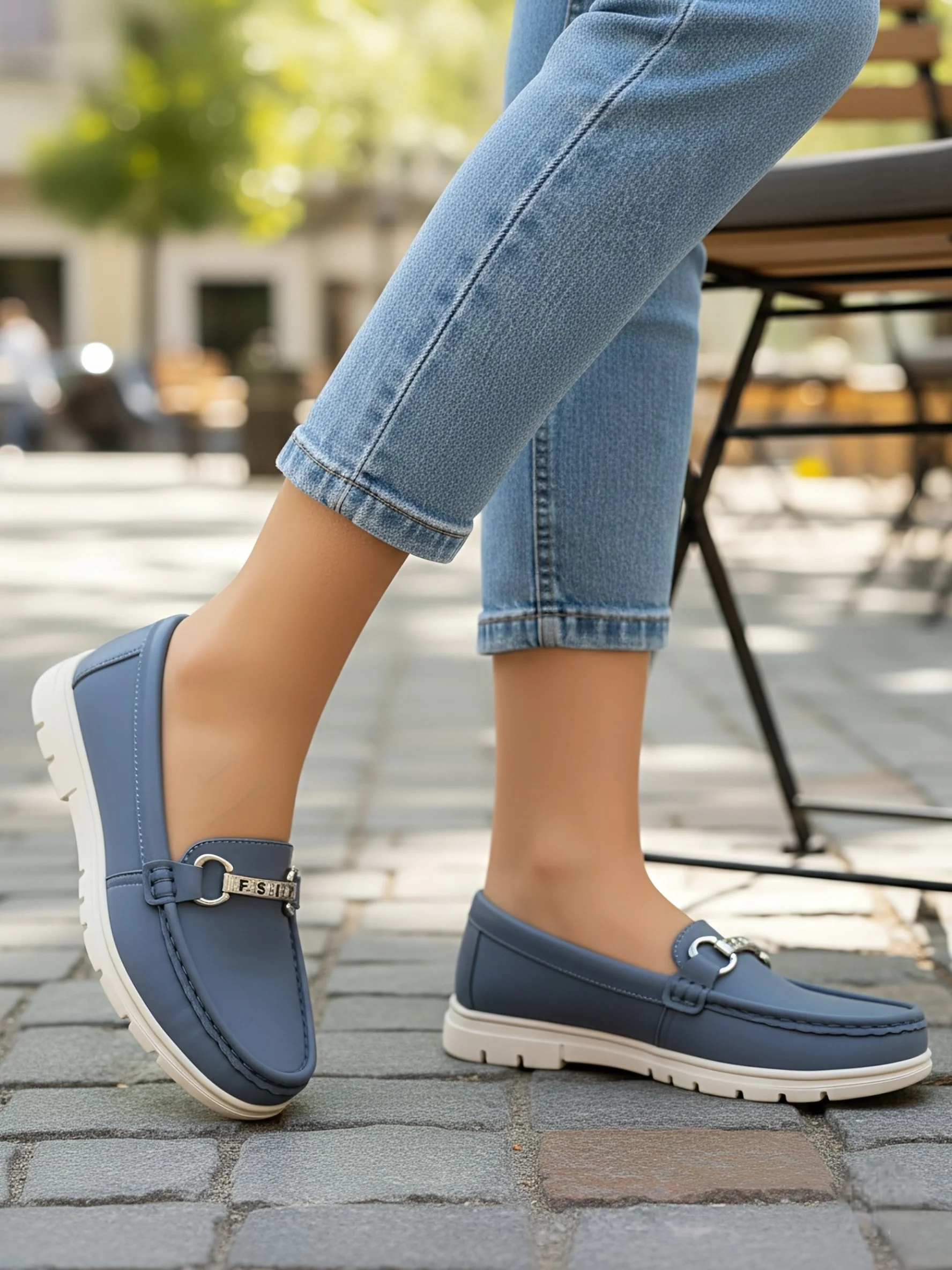 Olja Moccasins - Blue - Image 2