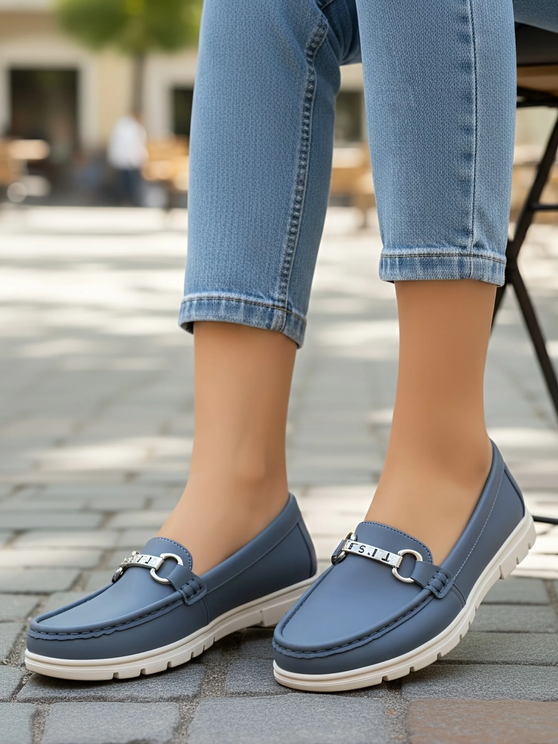 Olja Moccasins - Blue - Image 4