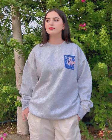 Positive Energy Graphic Puff Oversized Sweatshirt - Image 2