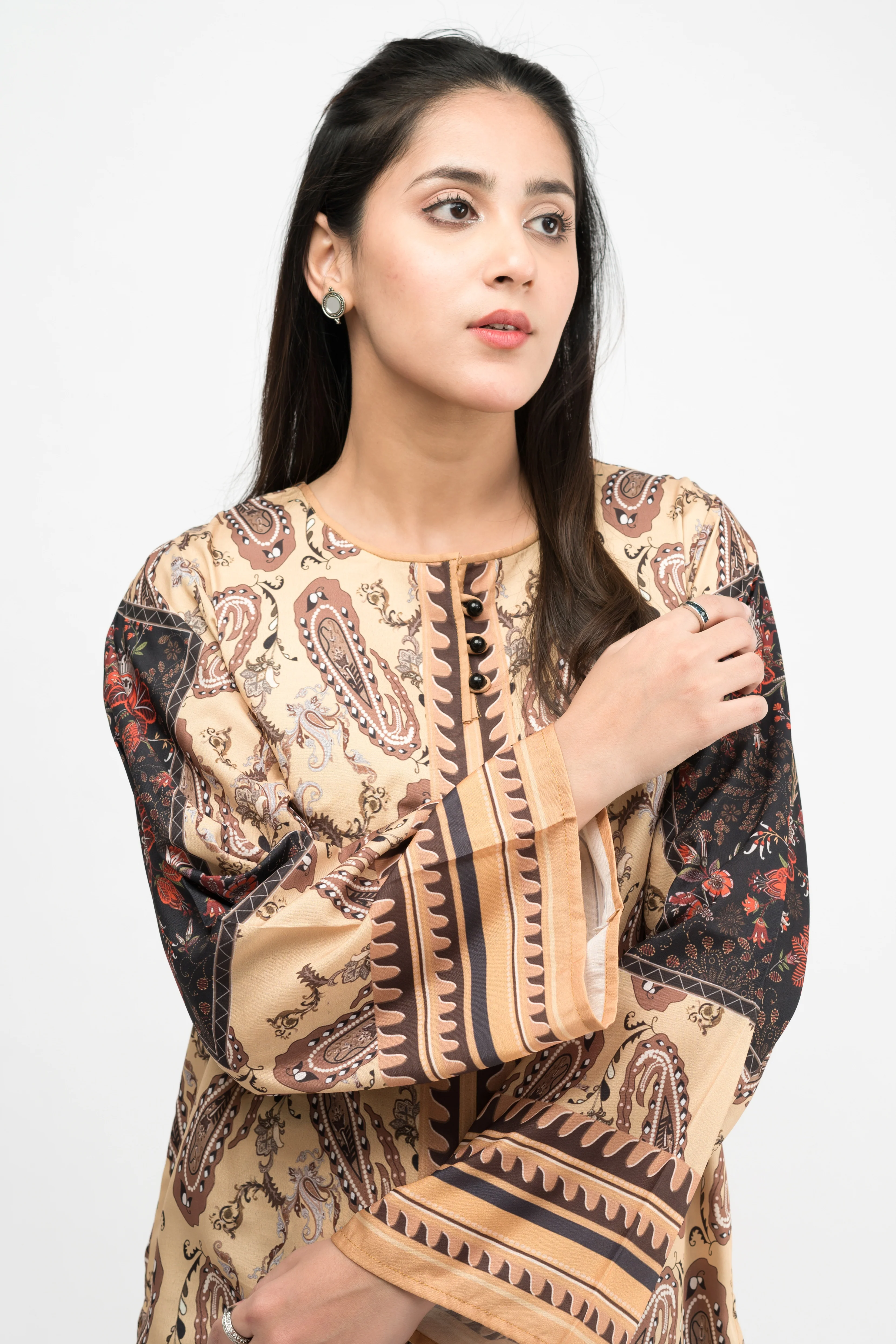 SOLACE PRINTED CREPE LAWN CO-ORD SET - Image 4