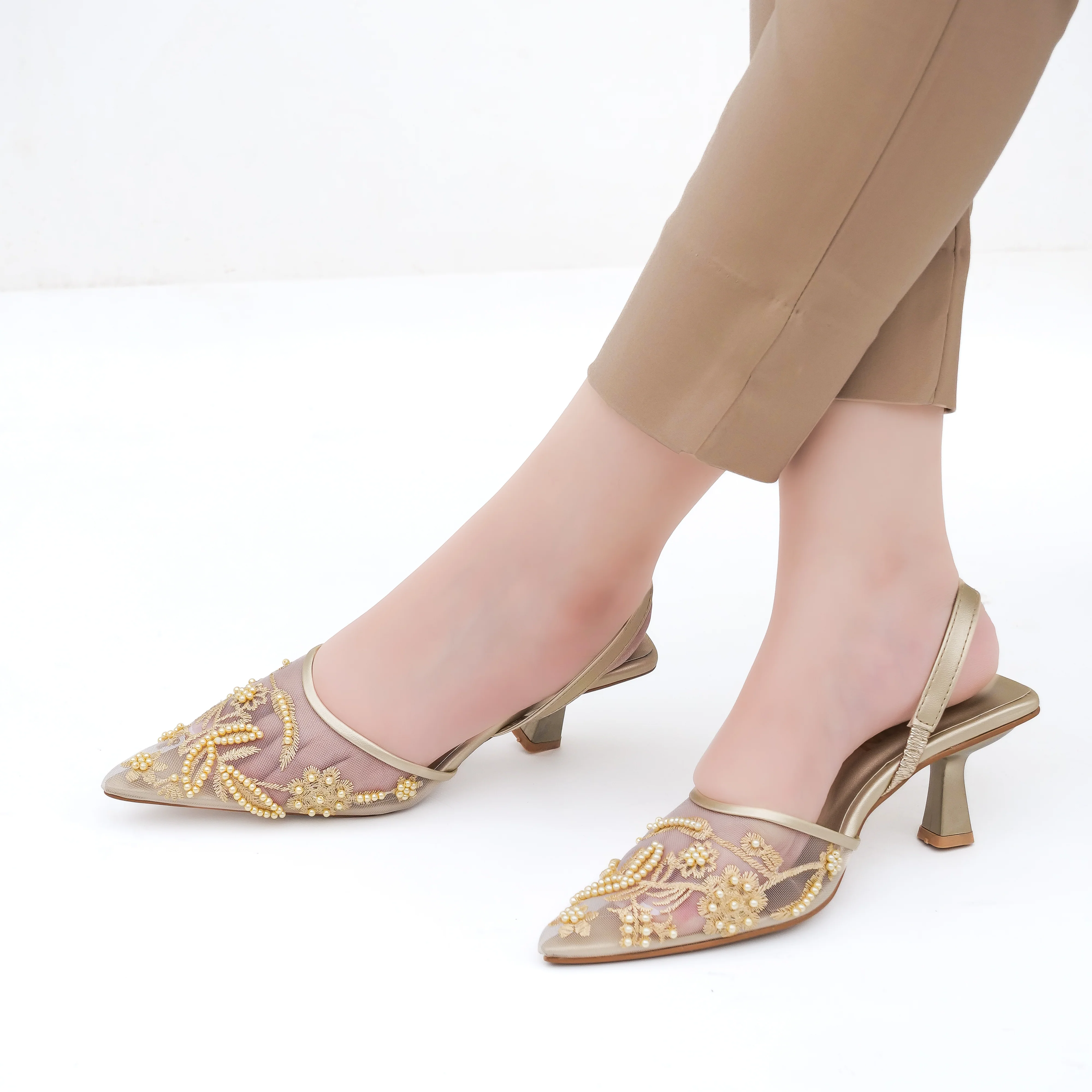 Wren Pearl Embroidery - Golden - Image 11